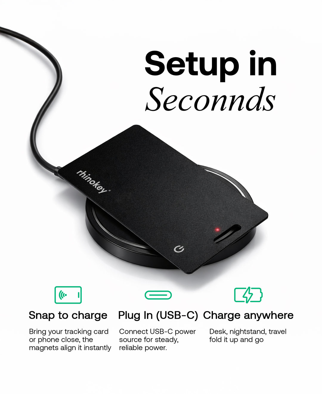 Rhinokey trådløs oplader