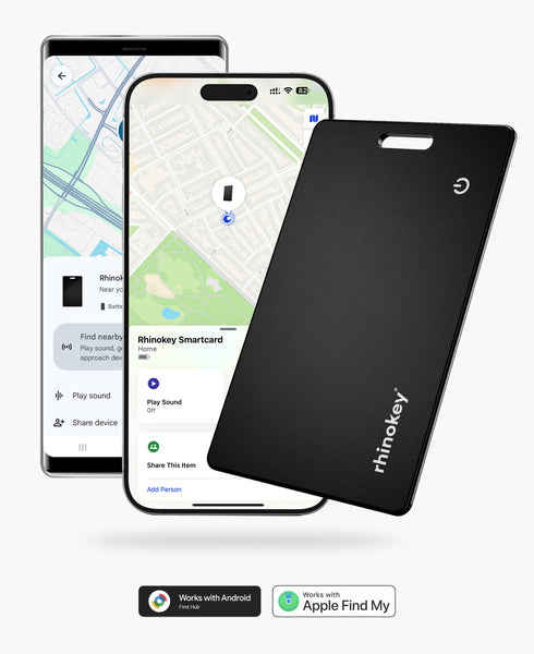 by Rhinokey® smartcard 未開封 財布トラッカーカード 1.8mm Apple & Google Find My - Rhinokey
